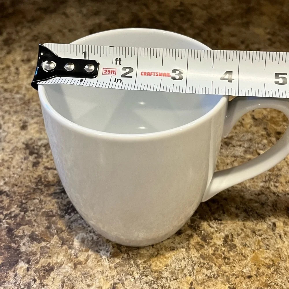 Crate&Barrel Classic White Mug Cup 16 oz.